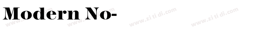 Modern No字体转换